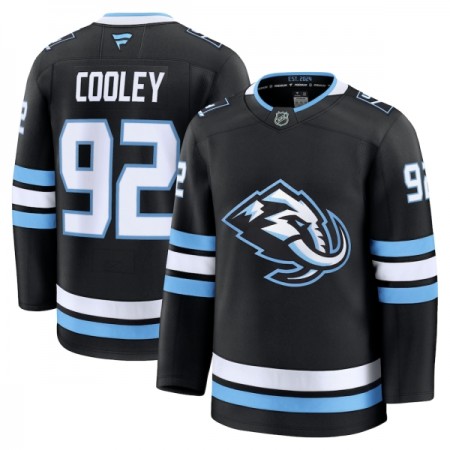 Miesten Pelipaita Utah Hockey Club 2025-26 Fanatics Premium Logan Cooley Koti Musta